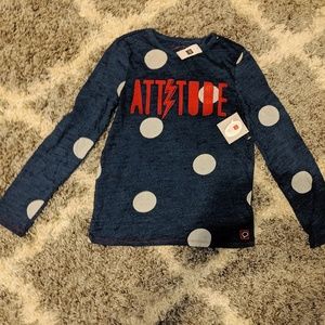 NWT- GIRLS GAP LONG SLEEVE SHIRT